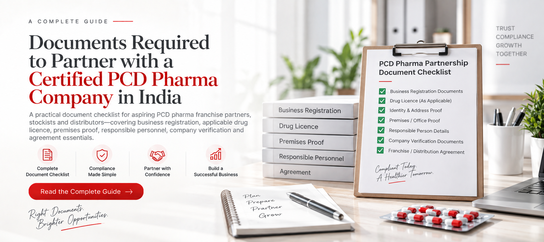 Documents Required to Partner with a Certified PCD Pharma Company in India
