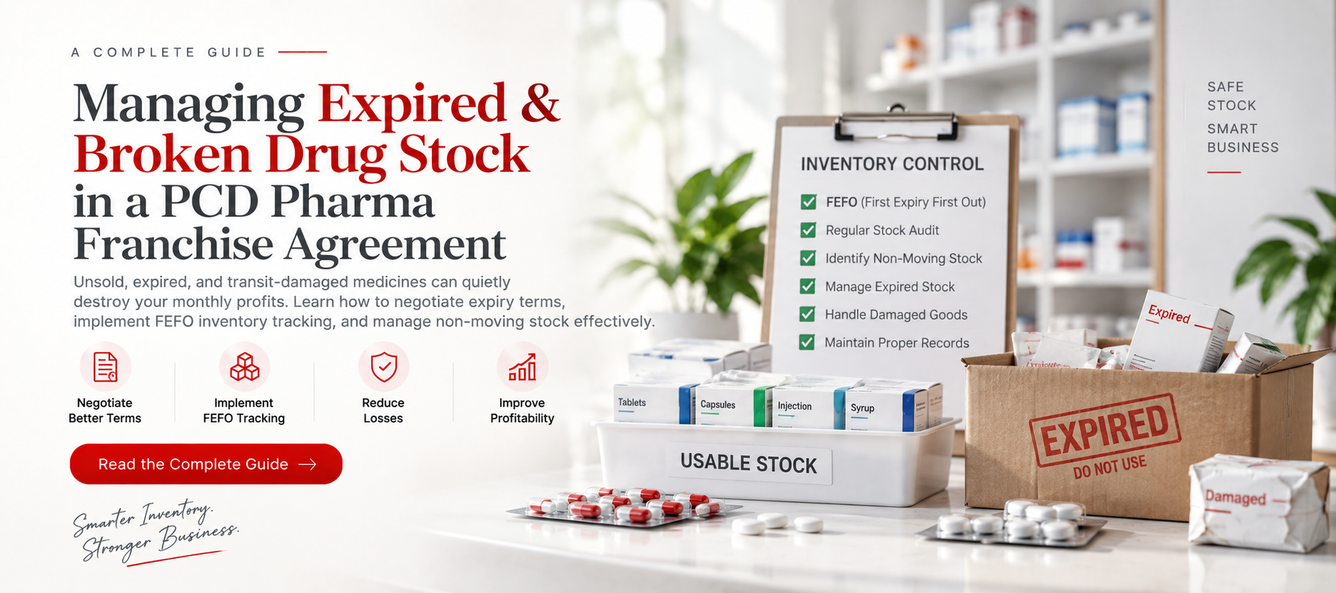 Managing Expired and Broken Drug Stock in a PCD Pharma Franchise Agreement